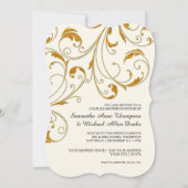 カップルのブライダルシャワーグラムオールドハリウッドリージェンシー 招待状 (裏面)