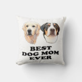 カップルのペットの手のスケッチパーソナライズされたクリスマス クッション (正面)