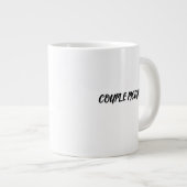 カップルのマグカップ ジャンボコーヒーマグカップ (正面右)