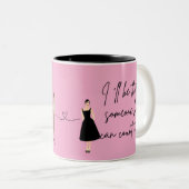 カップルのマグカップ、ビート愛好家のマグカップデザイン ツートーンマグカップ (正面右)