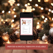 カップルのマッチクリスマスマーケットブライダルゲームカード 招待状