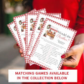 カップルのマッチクリスマスマーケットブライダルゲームカード 招待状