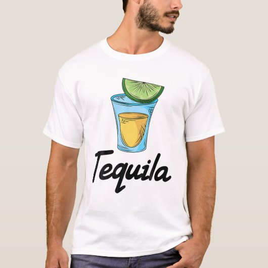 カップルのマッチング – Tequila - 2 Of 2 -パーティー-ライム Tシャツ (正面)