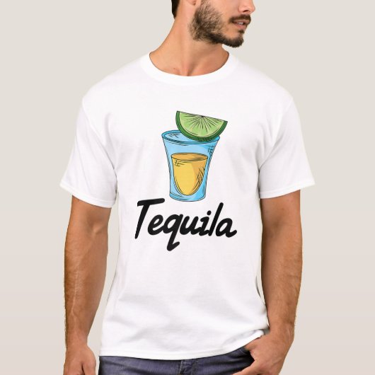 カップルのマッチング – Tequila - 2 Of 2 -パーティー-ライム Tシャツ (正面)