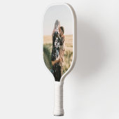 カップルのモノグラム写真 ピックルボールラケット (左)