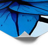 カップルのロマンチックなシルエット ポスター (角)