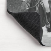 カップルの乗馬馬 マウスパッド (コーナー)
