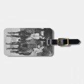 カップルの乗馬馬 ラゲッジタグ (正面横)