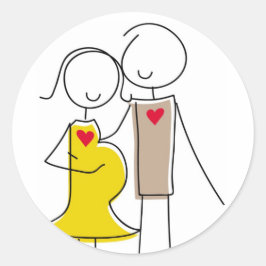 カップルの予定 ラウンドシール