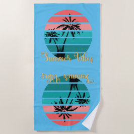 カップルの休暇アイディア ビーチタオル