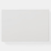 カップルの写真とカスタムウェディングゲストブック ゲストブック (裏面)