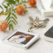 カップルの写真と名前 キーホルダー (側面)