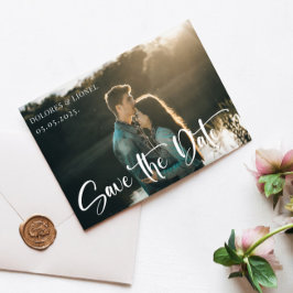 カップルの写真のスクリプトの日付を保存 招待状