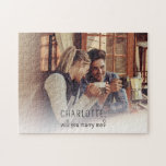 カップルの写真は私と結婚する ジグソーパズル<br><div class="desc">カップルの写真あなたが結婚する私ジグソーのパズルカスタマイズあなたの写真とのメッセージを簡単に使うことができるクリックの"パーソナライズ"ボタン。</div>