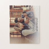 カップルの写真は私と結婚する ジグソーパズル (縦)