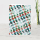 カップルの写真を取り付けたプリント シーズンカード (裏面)