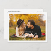 カップルの写真家の引越し告知 ポストカード (正面/裏面)