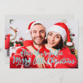 カップルの写真 | 休日おもしろいの挨拶 シーズンカード (正面/裏面)