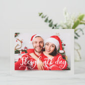 カップルの写真 | 休日おもしろいの挨拶 シーズンカード (スタンド正面)