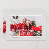 カップルの写真 | 休日おもしろいの挨拶 シーズンカード (正面/裏面)