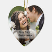 カップルの初めてのクリスマスのオーナメント|の写真 セラミックオーナメント (左)