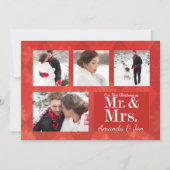 カップルの初めてのクリスマス写真クリスマスカード シーズンカード (正面)