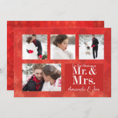 カップルの初めてのクリスマス写真クリスマスカード シーズンカード (正面/裏面)