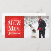 カップルの初めてのクリスマス写真クリスマスカード シーズンカード (正面/裏面)