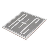 カップルの初期設定またはその他の文字 |白とグレー タイル (側面)