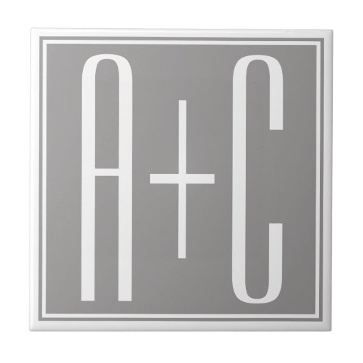 カップルの初期設定またはその他の文字 |白とグレー タイル (正面)