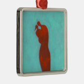カップルの包含 メタルオーナメント (右)