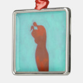 カップルの包含 メタルオーナメント (左)