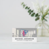 カップルの取り組み | フィットネスジム設備 名刺 (スタンド正面)