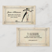 カップルの名刺を踊っているダンサー 名刺 (正面/裏面)