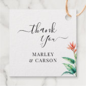 カップルの名前ありがとう緑の金ゴールド フェイバータグ (裏面)