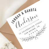 カップルの名前カスタム文字差出人住所 ラバースタンプ