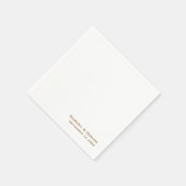 カップルの名前50周年結婚パーティー スタンダードカクテルナプキン (角)