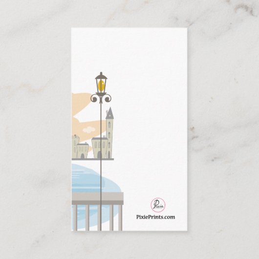 カップルの夢の新婚旅行リクエストの挿入 エンクロージャーカード (裏面)