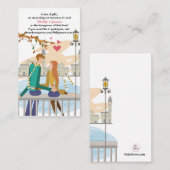 カップルの夢の新婚旅行リクエストの挿入 エンクロージャーカード (正面/裏面)