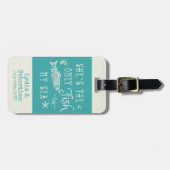 カップルの夫の妻のかわいい一致の巡航の休暇 ラゲッジタグ (正面横)