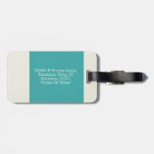 カップルの夫の妻のかわいい一致の巡航の休暇 ラゲッジタグ (裏面横)