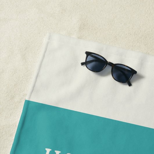 カップルの妻の夫のかわいい一致の巡航の休暇 ビーチタオル (インサイチュ)