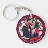カップルの愛の写真キーチェーン キーホルダー (正面)