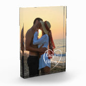 カップルの愛ハートの写真名 フォトブロック (左)