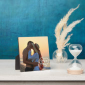 カップルの愛ハートの写真名 フォトプラーク (インサイチュ)