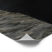 カップルの愛ハートの写真名 ポスター (角)