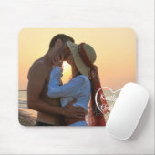 カップルの愛ハートの写真名 マウスパッド (マウス)