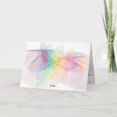 カップルの折り紙グリーティングカード カード (裏面)