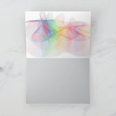 カップルの折り紙グリーティングカード カード (内部)