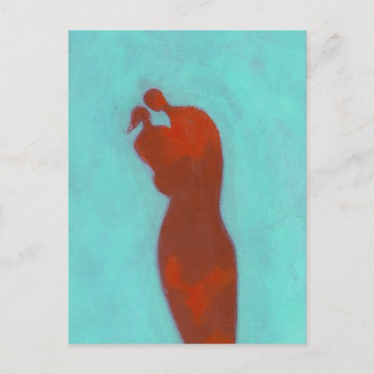 カップルの抱擁 ポストカード (正面)